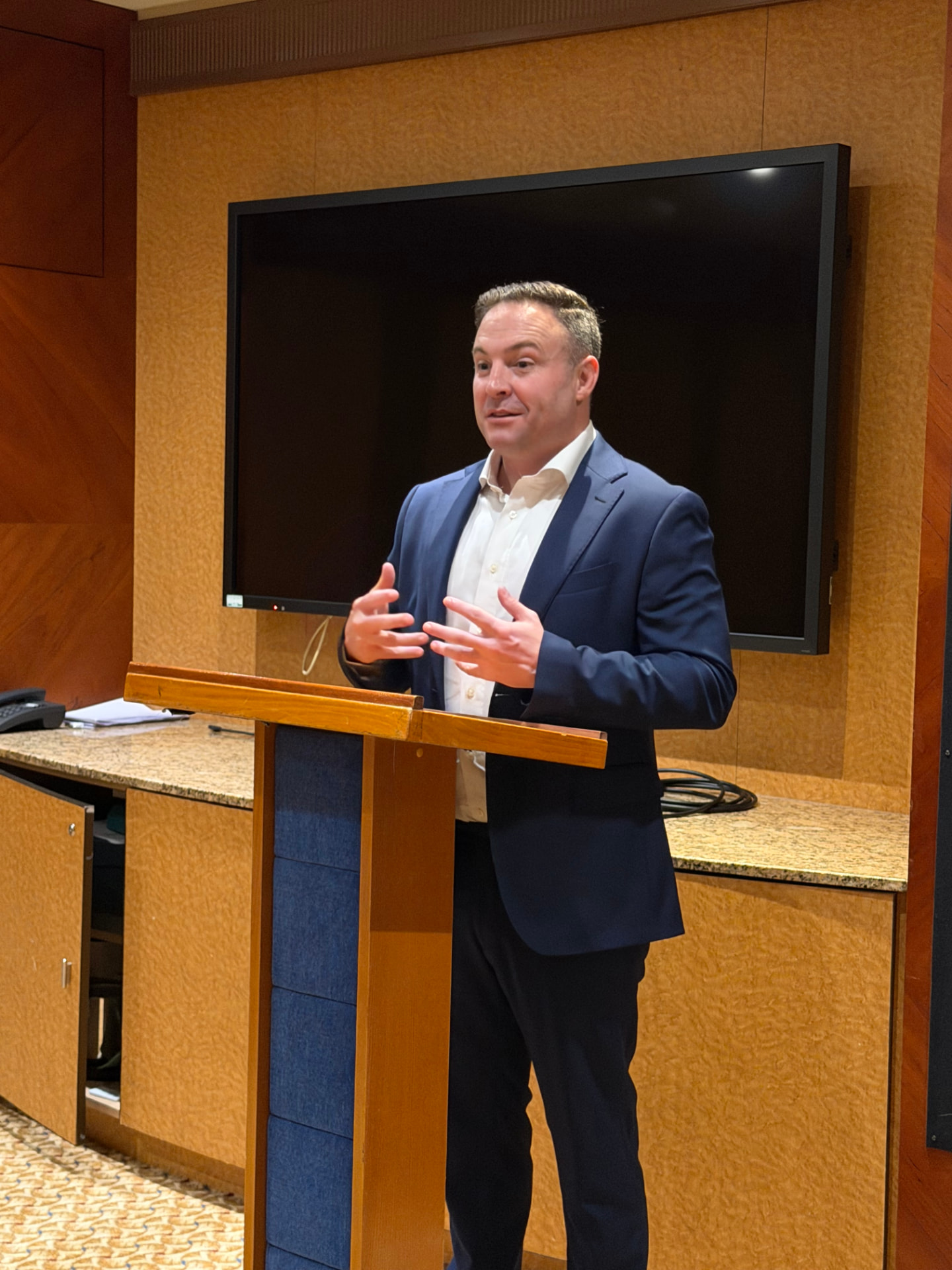 Canary Careers founder speaking at a career workshop